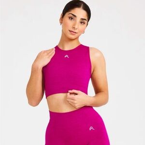 Classic seamless 2.0 crop top Fuschia